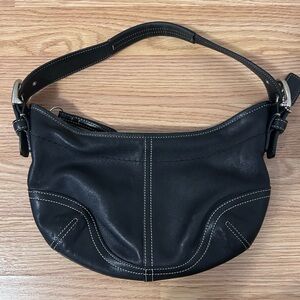 Vintage COACH Soho Hobo  in Black Leather 9541 multipurpose